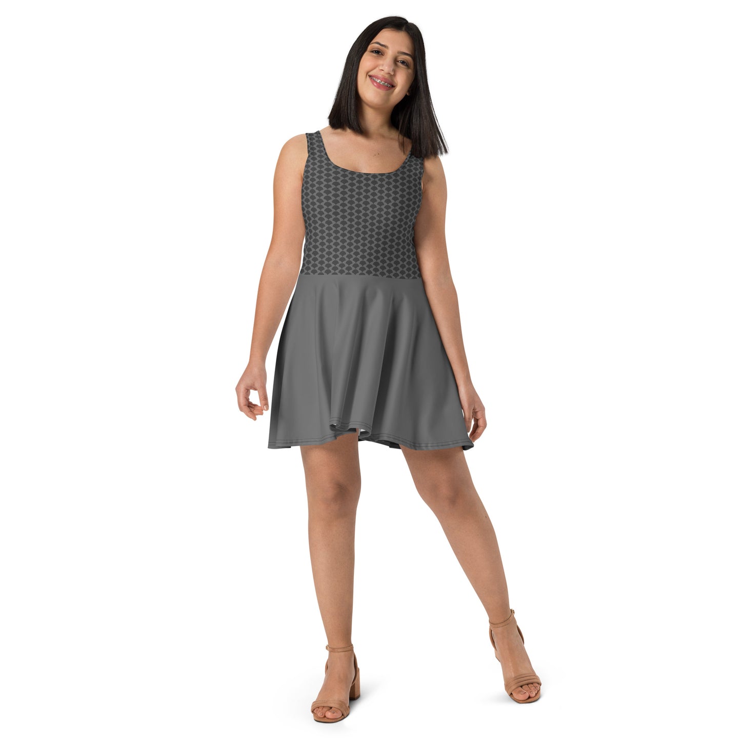 Grey Skater Dress