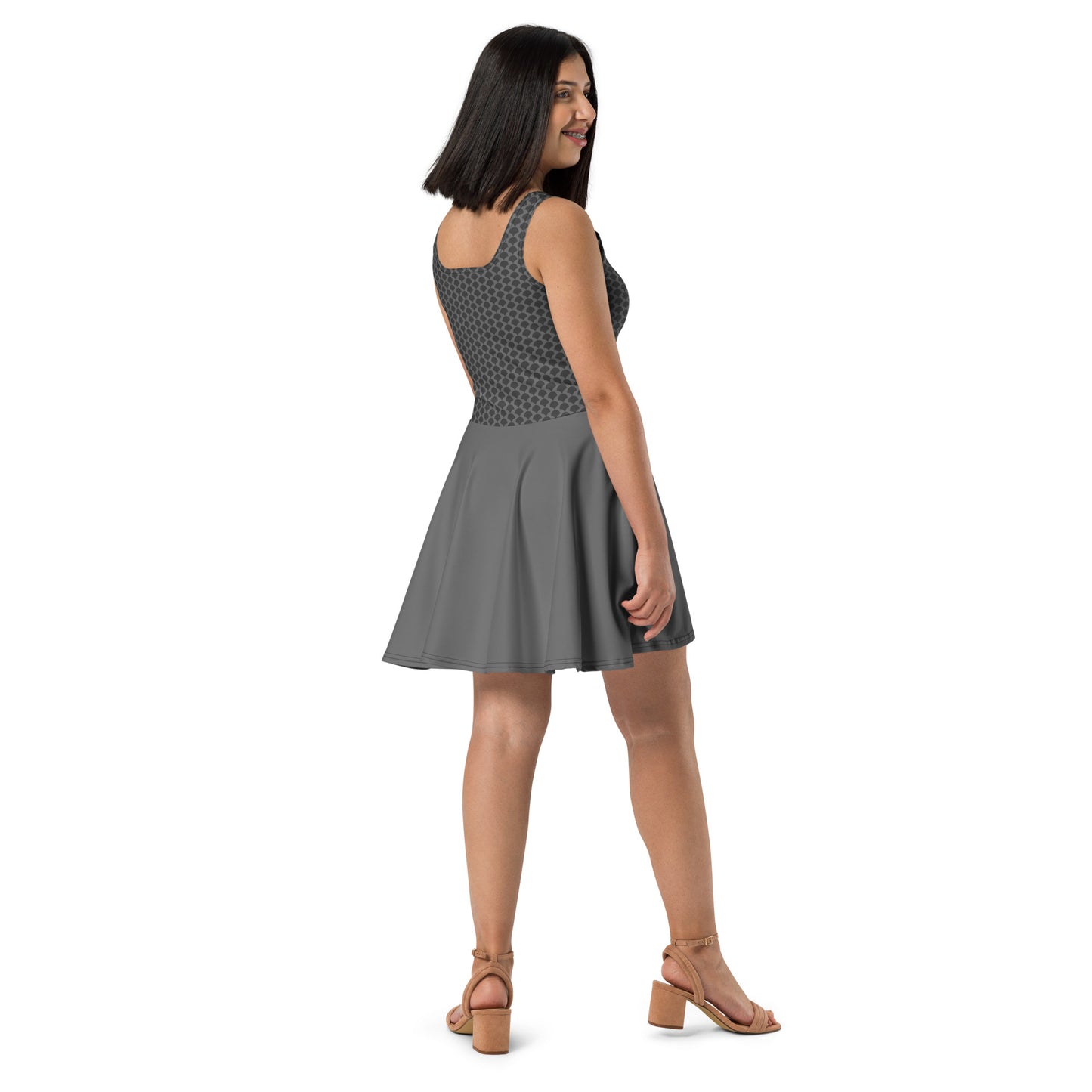 Grey Skater Dress