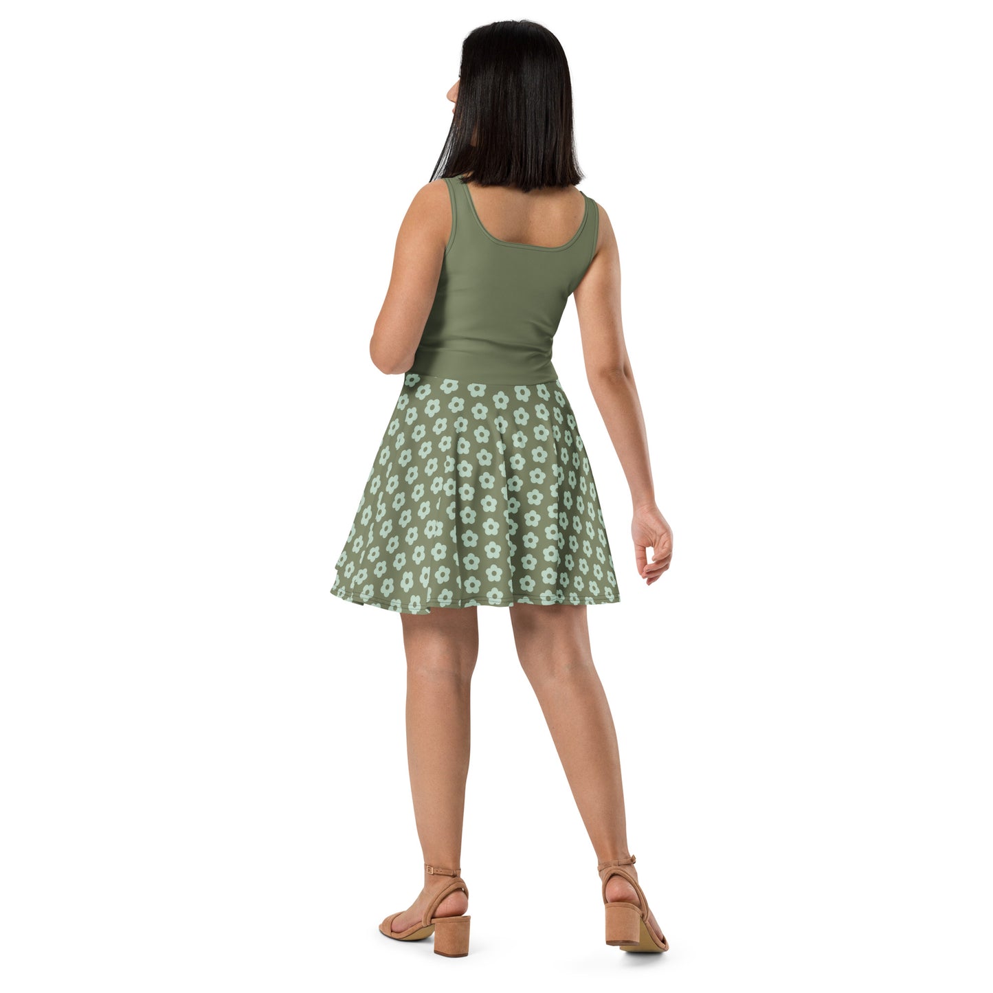 Green Skater Dress