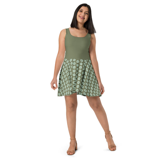 Green Skater Dress